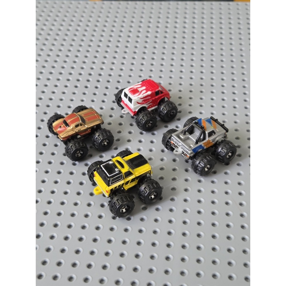 Micro Machines Monster Truck Lot of 4 Vintage Galoob 1987 Datsun Chevy - Picture 6 of 11